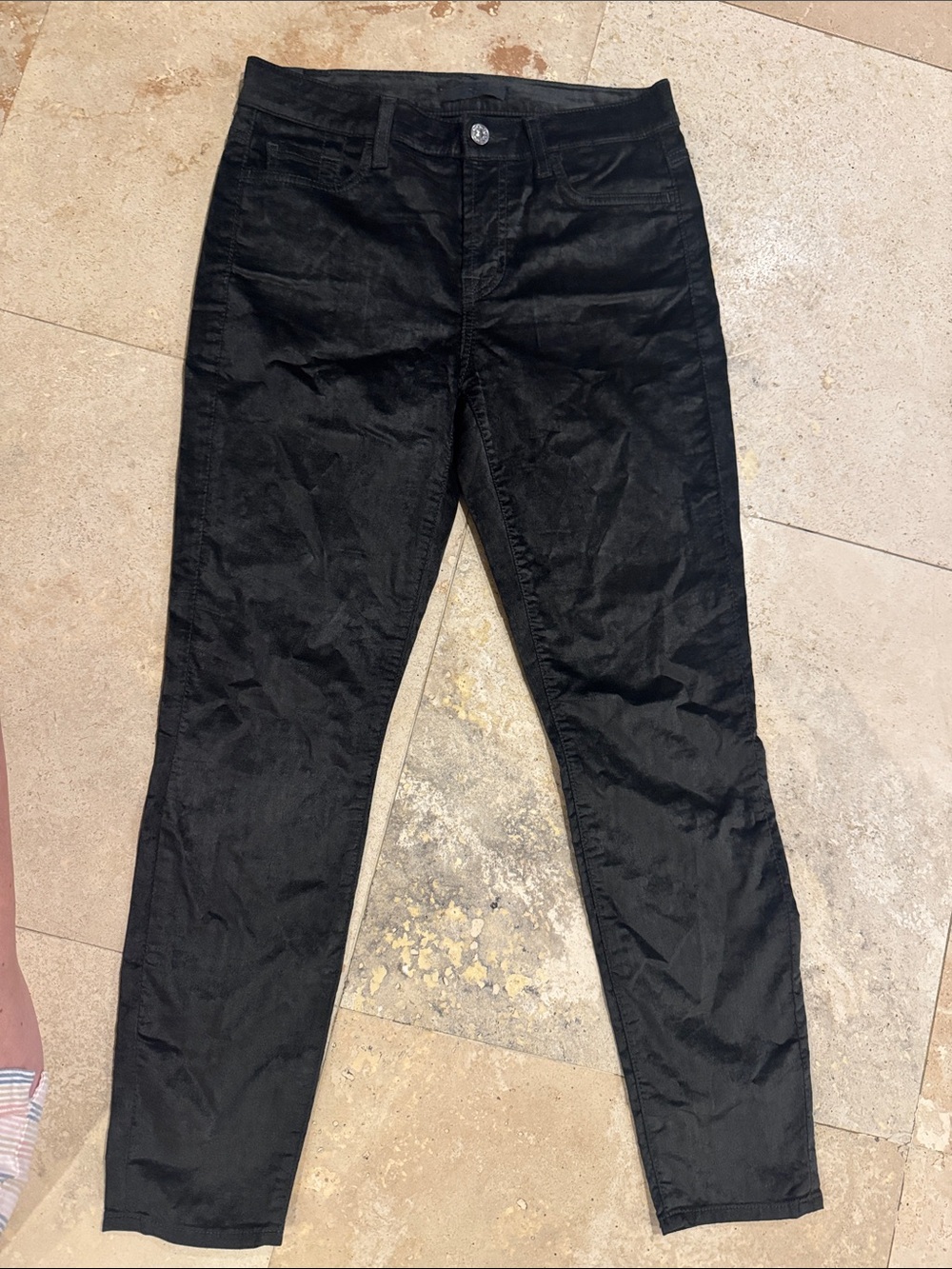 7 For All Mankind Black Skinny Pants